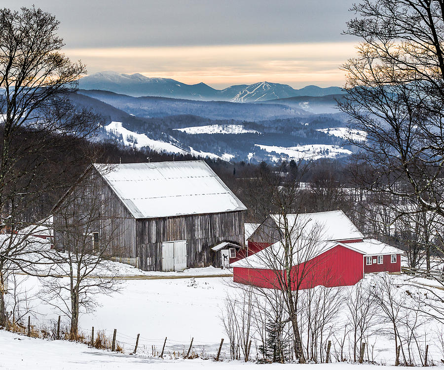 Winter on the Farm on the Hill Photograph by Tim Kirchoff