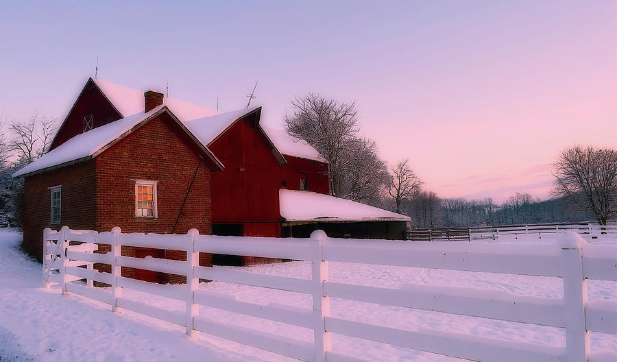 Winter On The Farm Photograph by Mountain Dreams