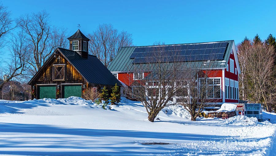 Winter on the farm Photograph by Scenic Vermont Photography