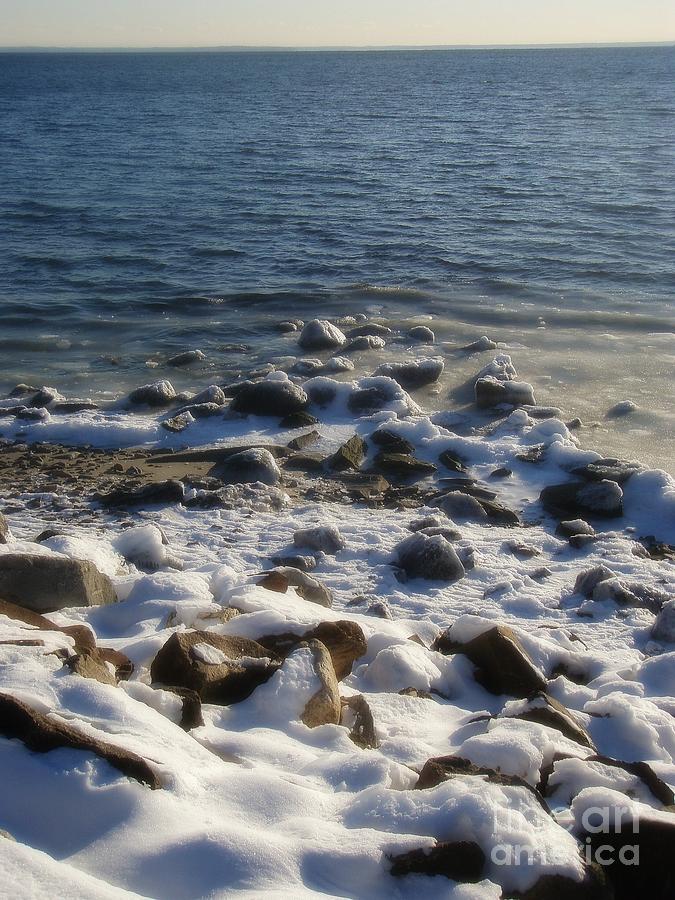 Winter on the Long Island Sound Photograph by Kristine Nora