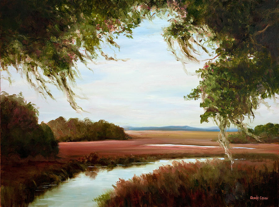 Winter On the Marsh Painting by Glenda Cason