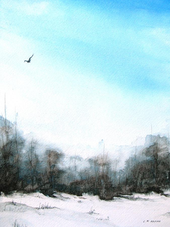 Winter on the Prairies Painting by Louise Adams