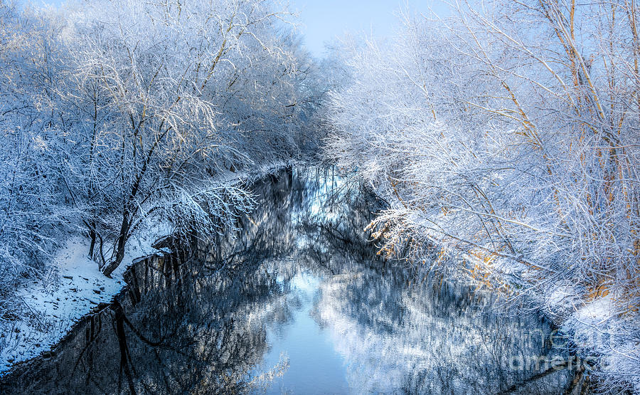 Winter On The TiffIn River Photograph by Michael Arend