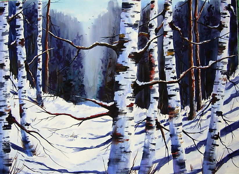 Winter Passage Painting by Wilfred McOstrich