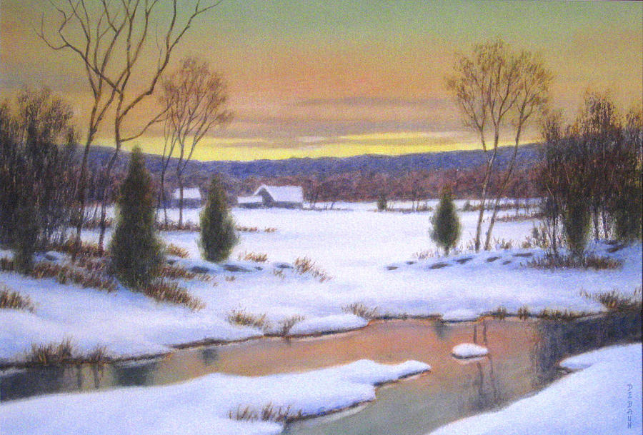 Winter Painting - Winter Peace by Barry DeBaun