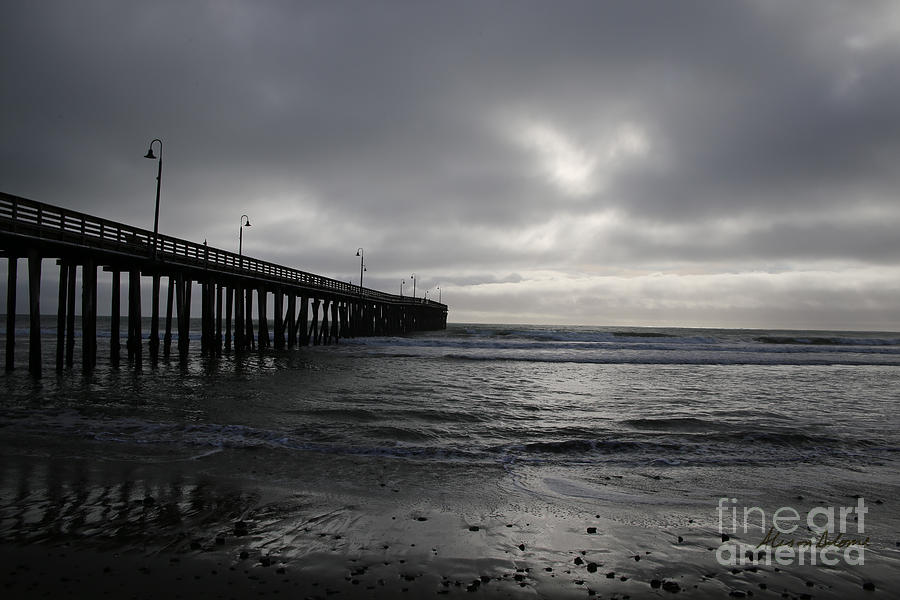 Winter Pier Photograph by Alison Salome