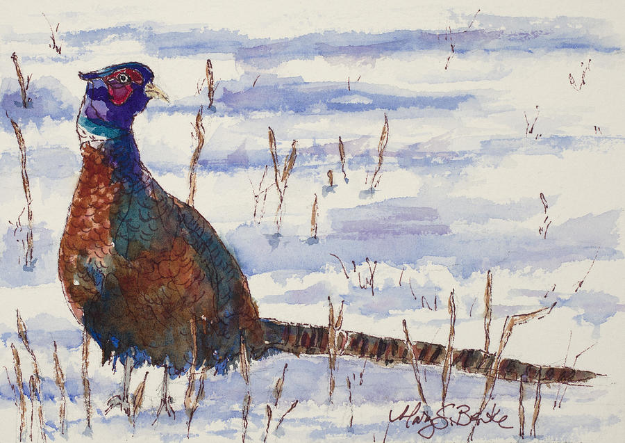 Winter Plumage Painting by Mary Benke