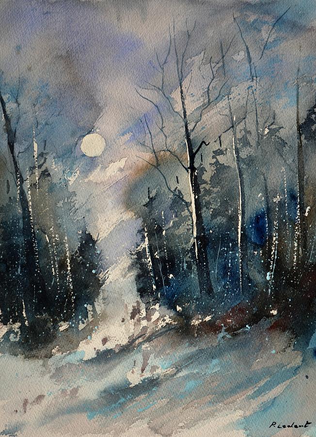 Winter Painting by Pol Ledent