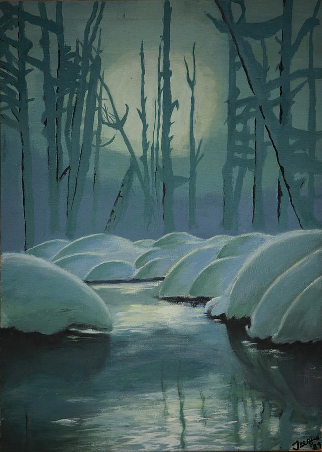 Winter Quiet Painting by Jacqueline Athmann
