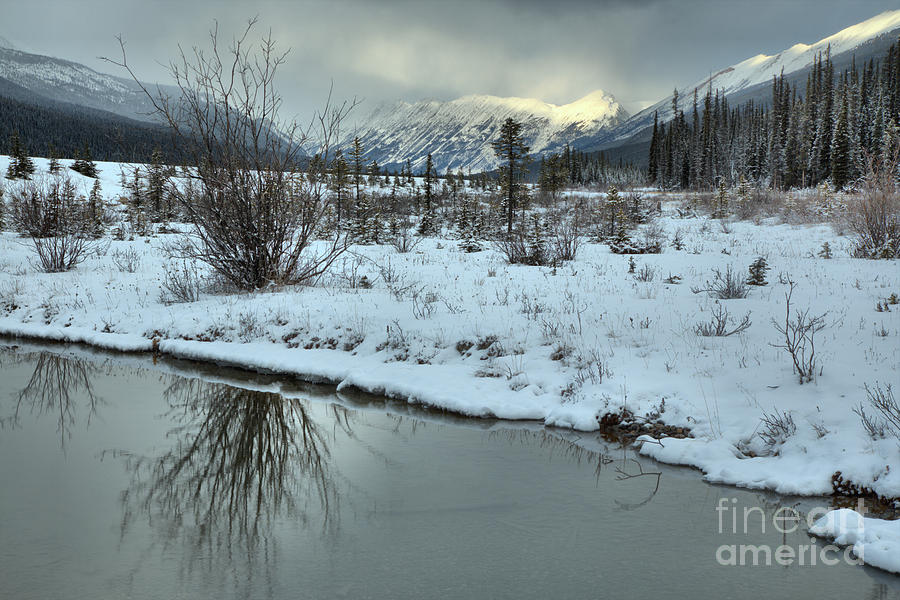 Winter Refelctions In Beauty Creek Photograph by Adam Jewell