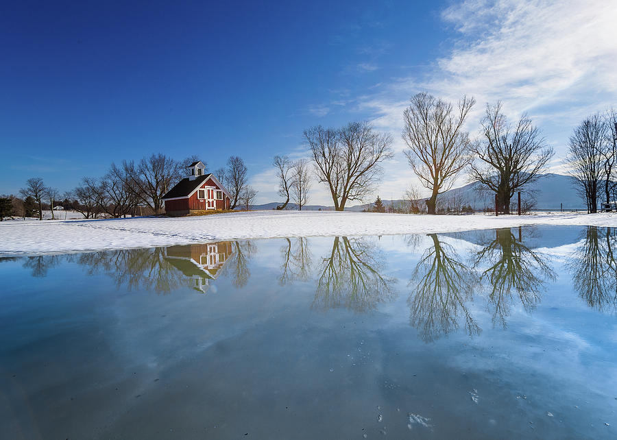 Winter Reflection Photograph by Tim Kirchoff