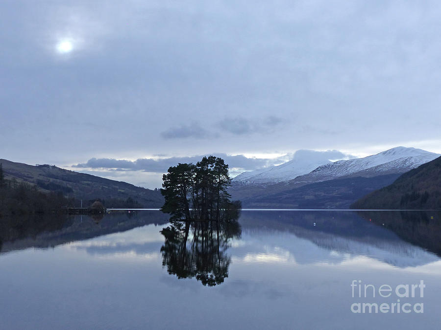 Winter reflections - Loch Tay Photograph by Phil Banks