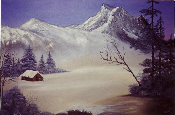 Winter Painting by Renata Bosnjak
