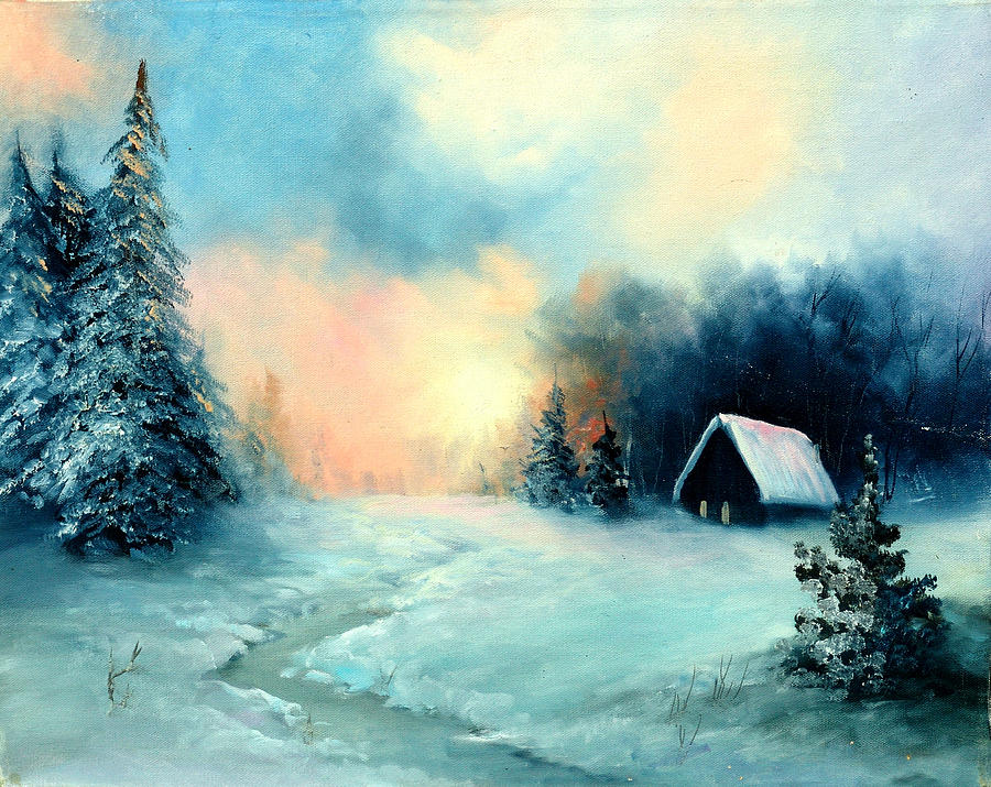Winter Retreat Painting by Sally Seago