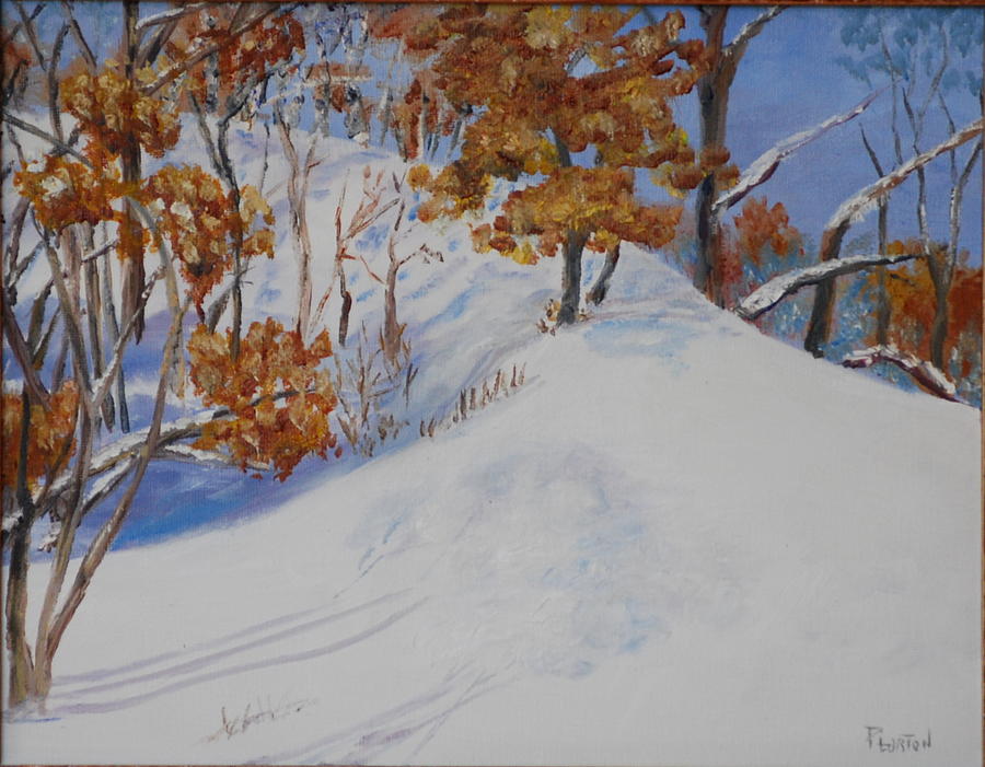 Winter Ridge Painting by Phil Burton