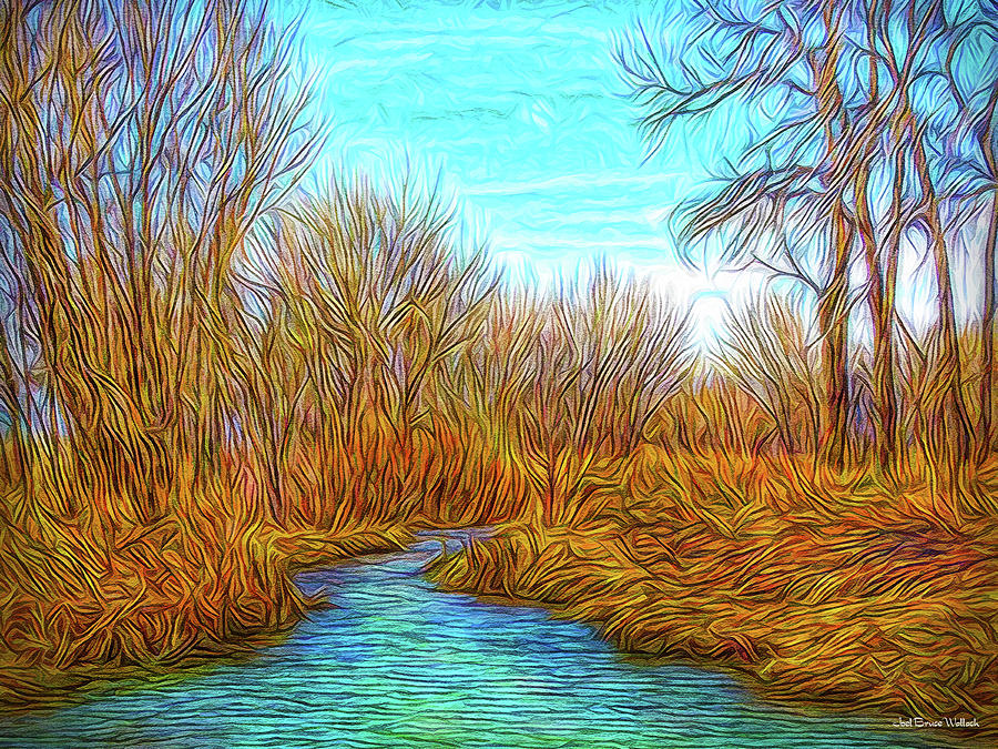 Winter River Breeze Digital Art by Joel Bruce Wallach