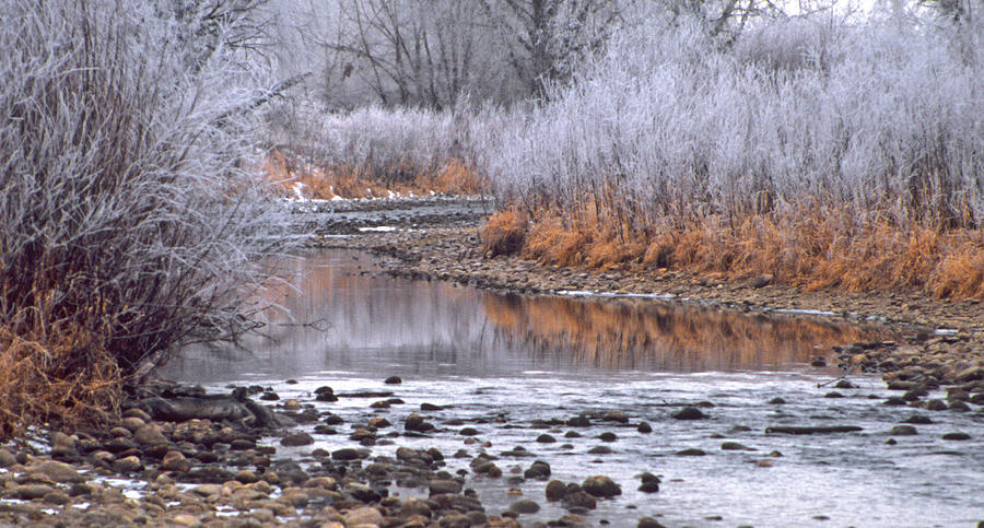 Winter Photograph - Winter River by Bruce Gilbert