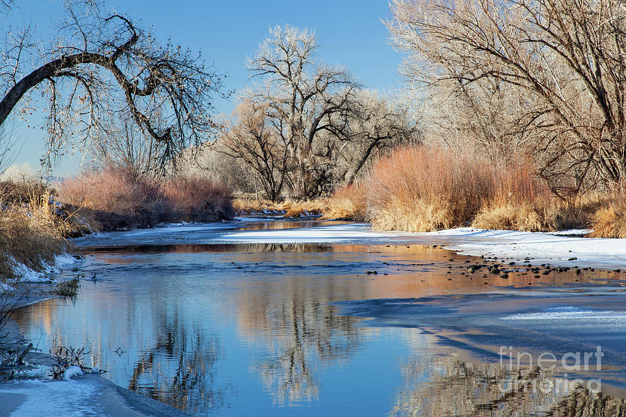  winter river in Colorado Photograph by Marek Uliasz