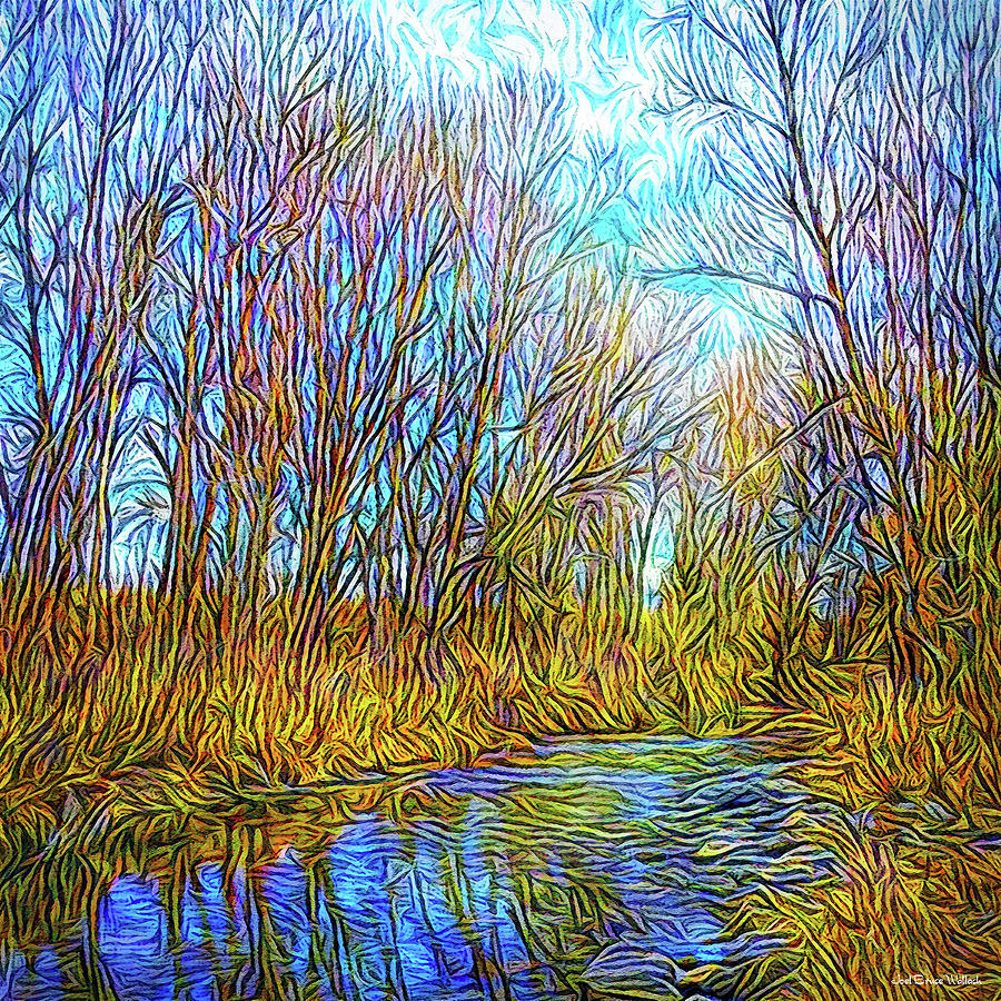 Winter River Wandering Digital Art by Joel Bruce Wallach