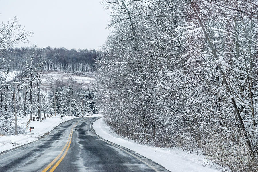 Winter Road Photograph by Joann Long