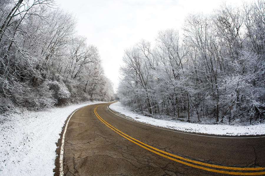 Winter Photograph - Winter Road by Todd Klassy