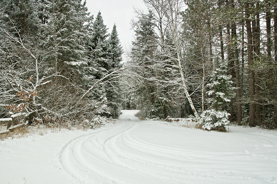 Winter Roads Photograph by Michael Peychich