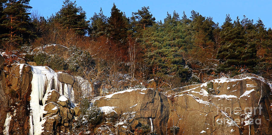 Winter Rocks Panorama Photograph by Lutz Baar