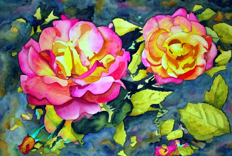 Winter Rose Painting by Gerald Carpenter