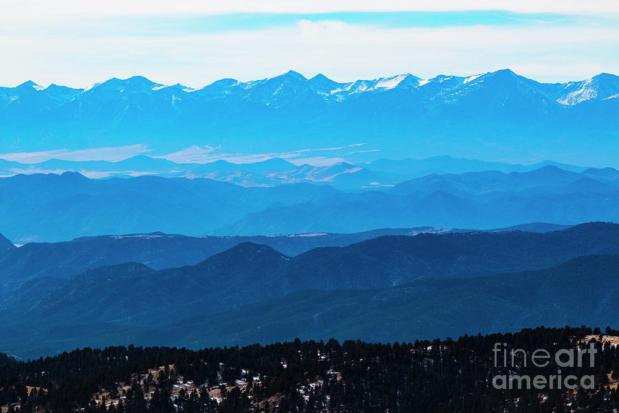 Winter Sangre De Cristo Mountains Photograph by Steven Krull