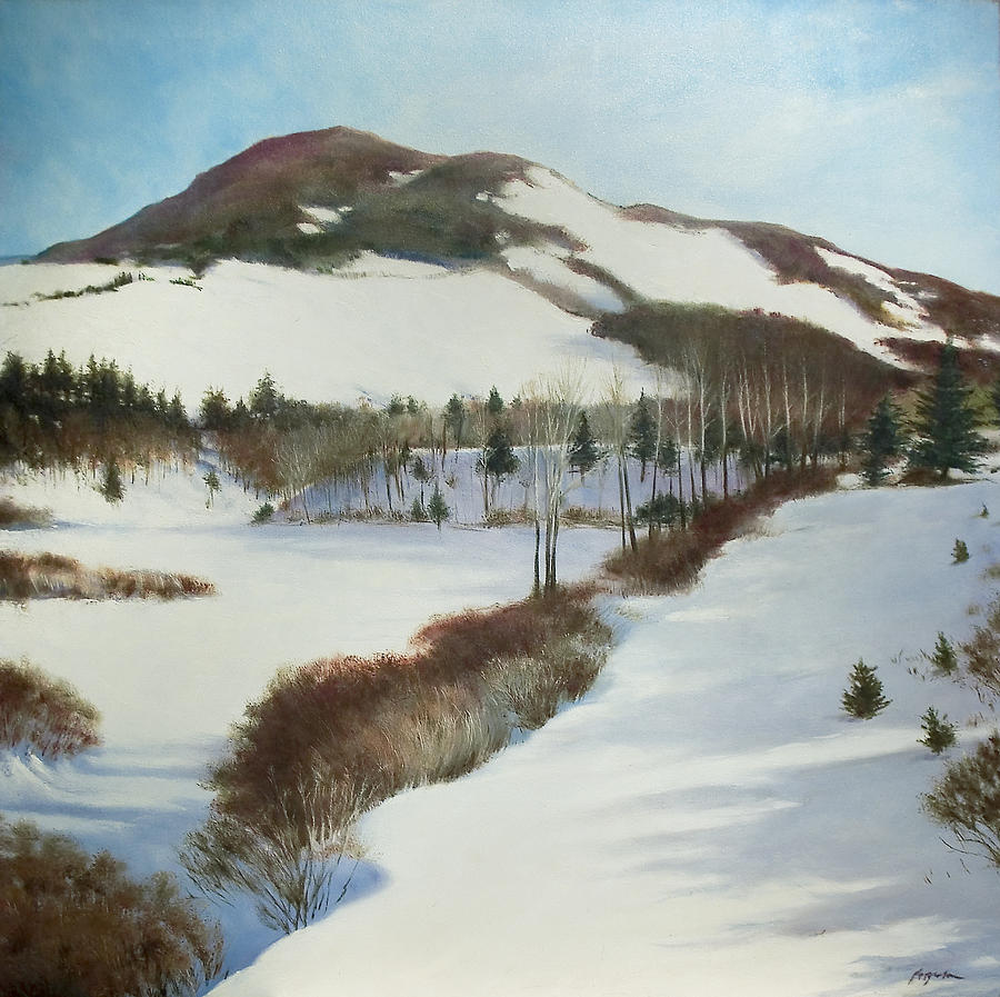 Winter Scape Painting by Richard Ferguson
