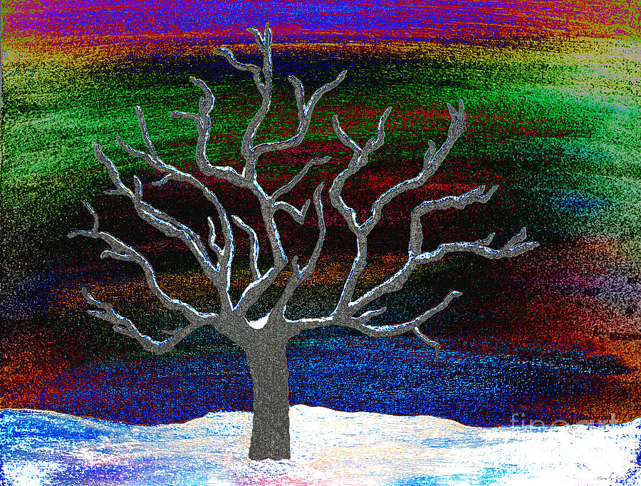 Winter Scene A211916 Painting by Mas Art Studio