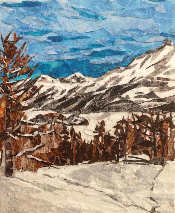 Winter Scene Painting by Mihira Karra