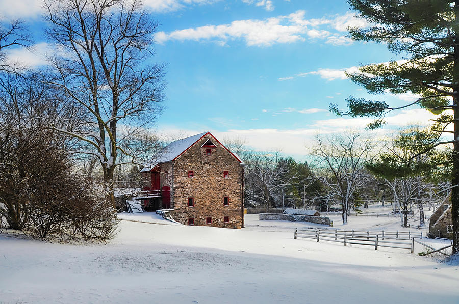 Winter Scene on a Pennsylvania Farm Photograph by Bill Cannon
