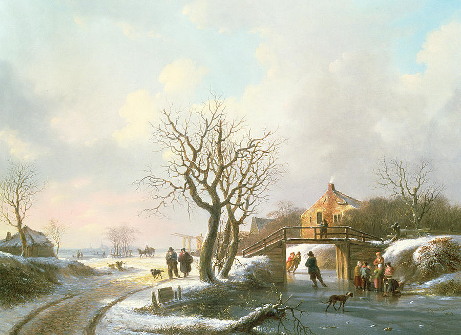Winter Painting - Winter Scene by Unknown