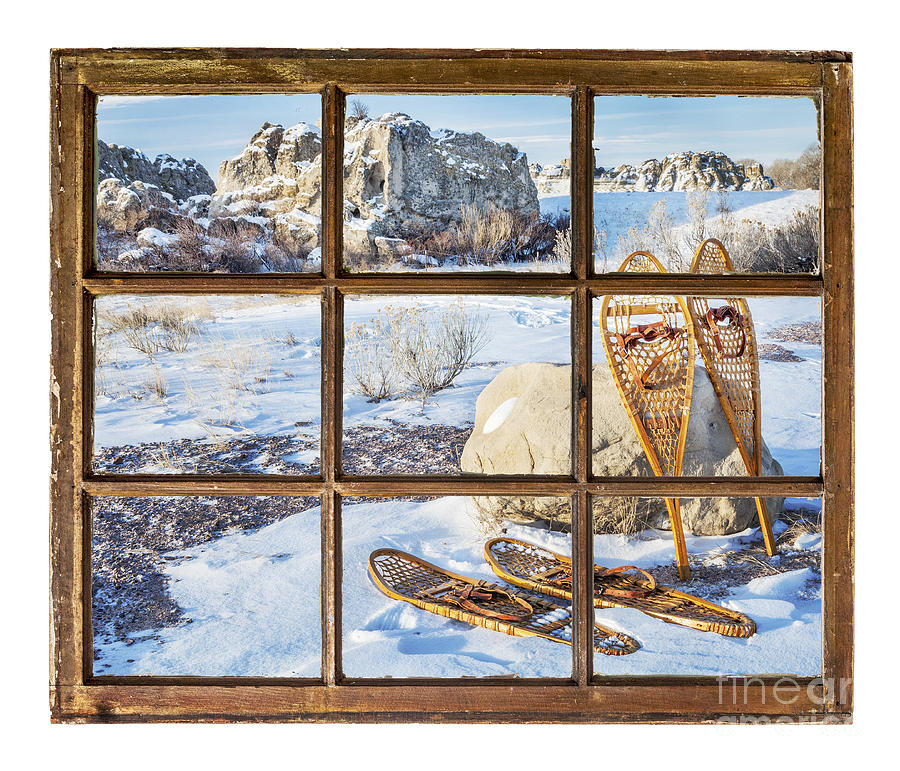 Winter Scene With Old Snowshoes Photograph by Marek Uliasz