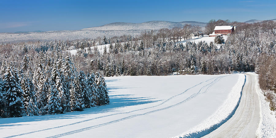 Winter Scenic Panorama Photograph by Alan L Graham