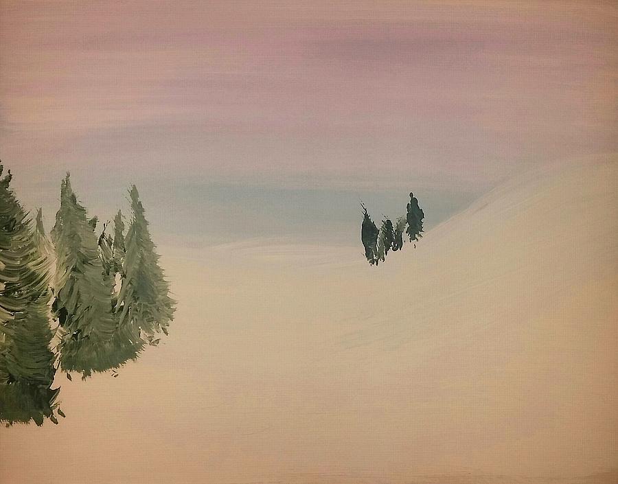 Winter Painting - Winter Serenity 2 by Vale Anoai