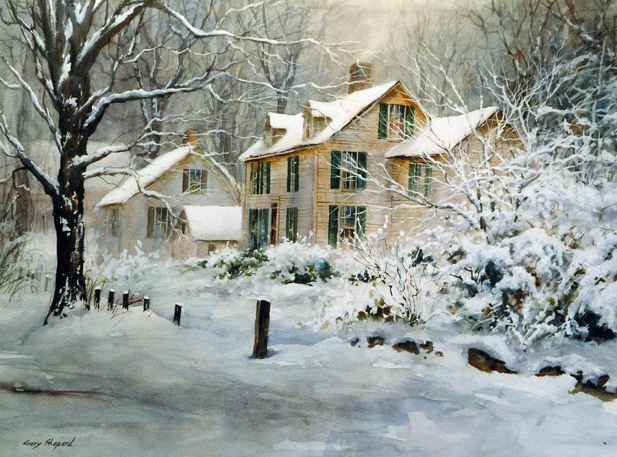 Winter Serenity Painting by Gary Shepard - Fine Art America
