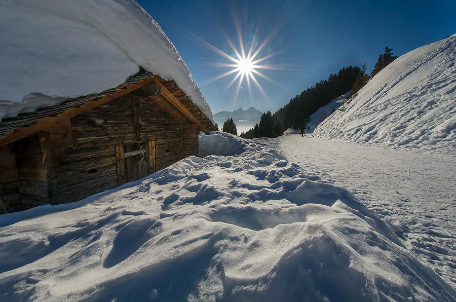 Winter Photograph - Winter shack  by Ingo Scholtes