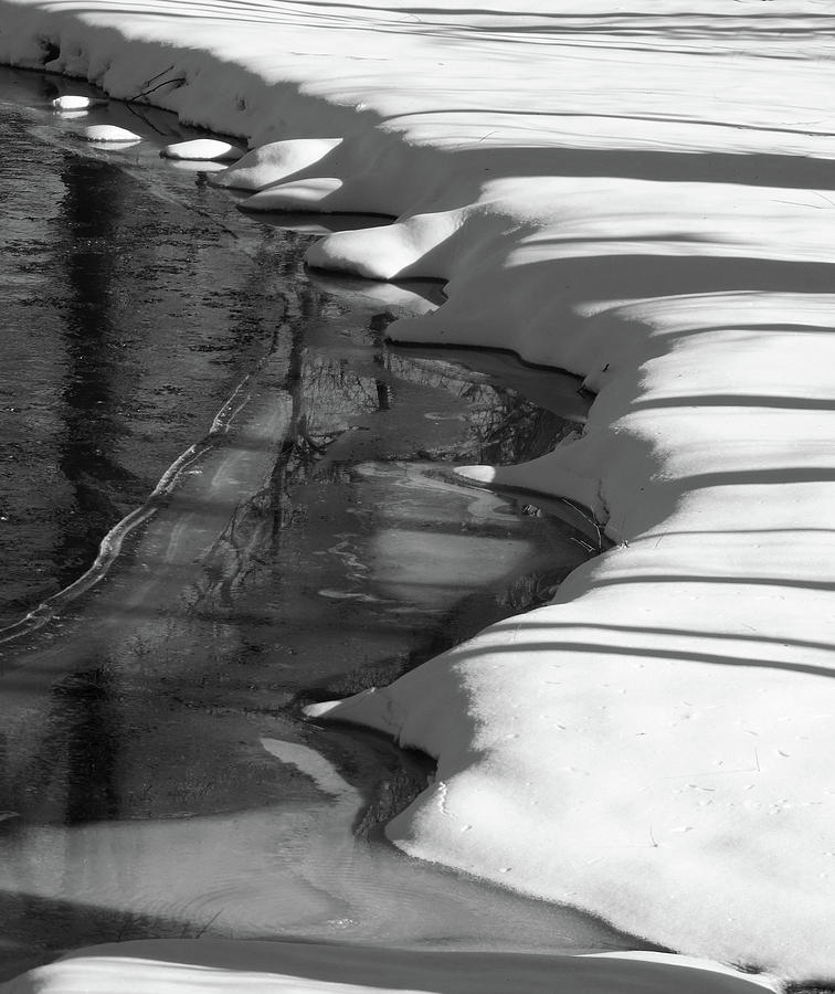 Winter Shadows Abstract Photograph by David T Wilkinson