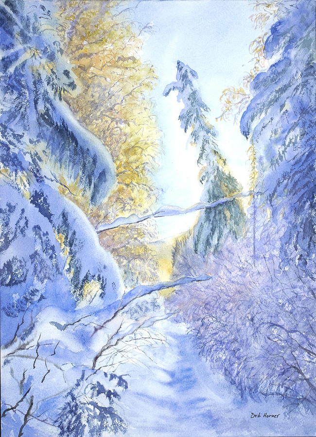 Winter Shadows Painting by Deborah Horner