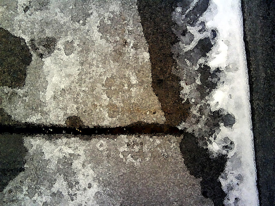 Winter Sidewalk Photograph by Lyle Crump