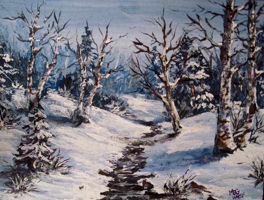Winter silence Painting by Megan Walsh