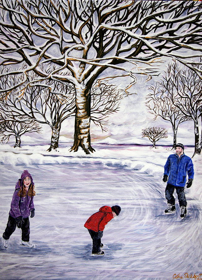 famous ice skating painting