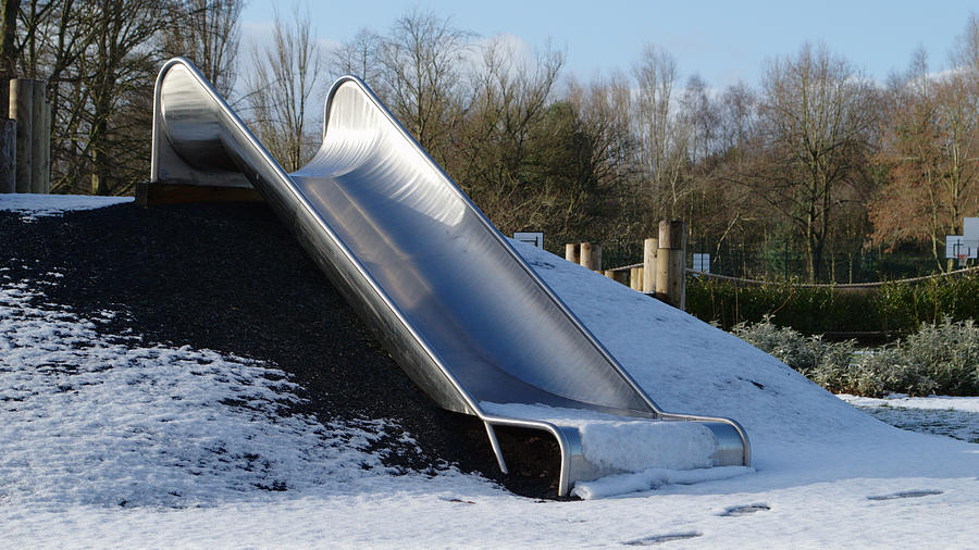 Winter Slide Photograph by Adrian Wale