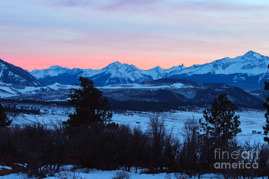 Winter Snow Sunset Rocky Mountains Photograph by Dale Jackson - Fine ...