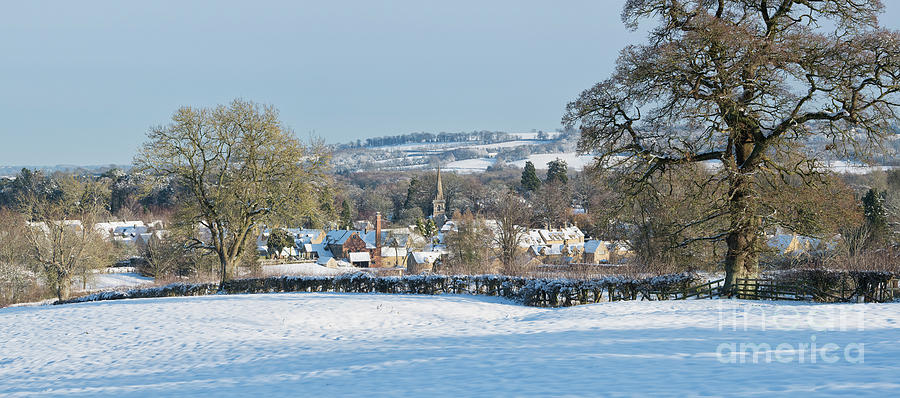  Winter Snowfall Lower Slaughter Photograph by Tim Gainey