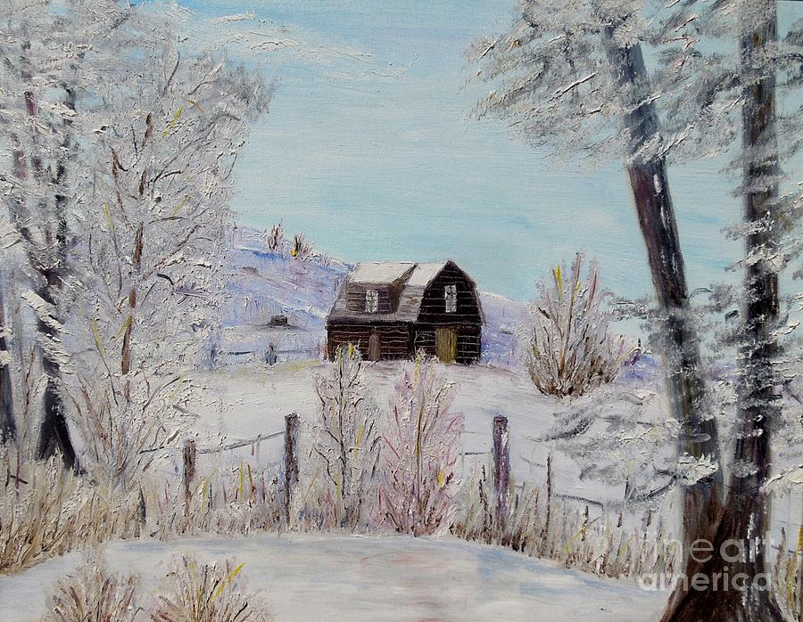 Winter solace Painting by Marilyn McNish