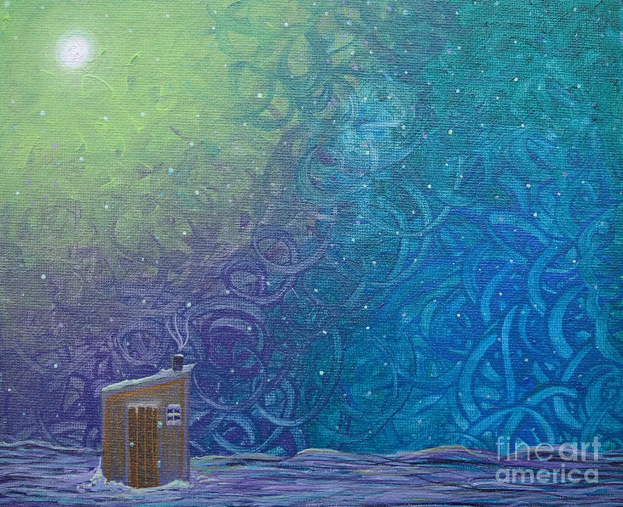 Winter Solitude 2 Painting by Jacqueline Athmann