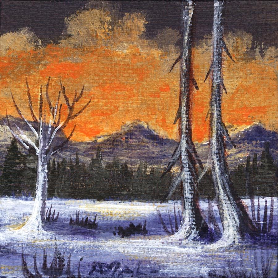 Winter Solitude #3 Painting by Anastasiya Malakhova